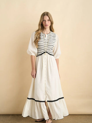 Magnolia Maxi Dress -  Ecru