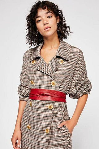 Wrap Belt - Red | Adjustable OS | Timeless Style