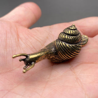 Brass Snail Decorative Sculpture - 002