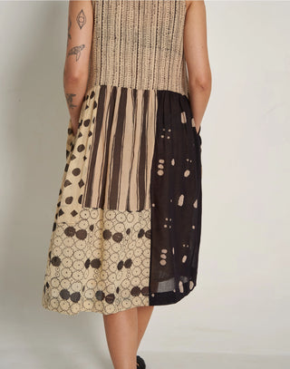 Patchwork Midi Dress