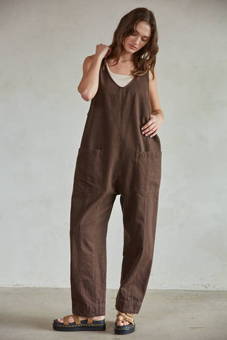 Wide Leg Overalls