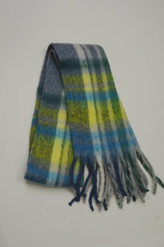 Hearthside Plaid Fringe Scarf