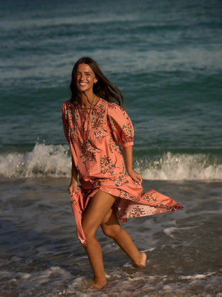 Sofia Maxi Dress - Coral