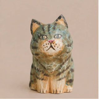 Vintage-Inspired Cat Figurine