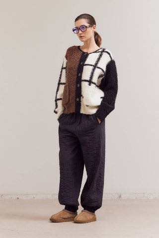 The Sable Grid Cardigan