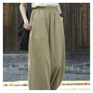 Olive Lantern Trousers