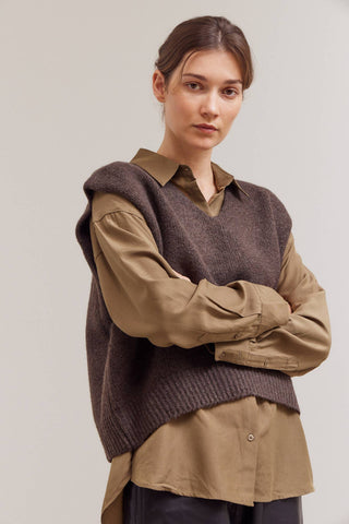 The Umber Knit Shell