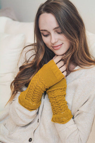 Fireside Fingerless Knit Arm Warmers