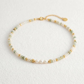 Amazonite Aura Pearl Necklace