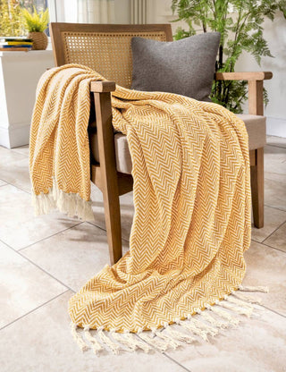 Cotton Chevron Throw