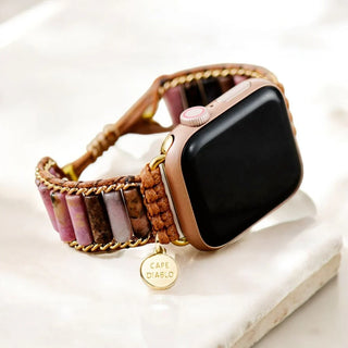 Blooming Rhodonite Apple Watch Strap - Adjustable