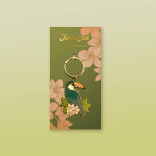 Toucan Enamel Keychain