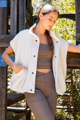 Oversized Sherpa Vest