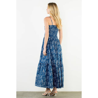 The Fish Print Tiered Dress