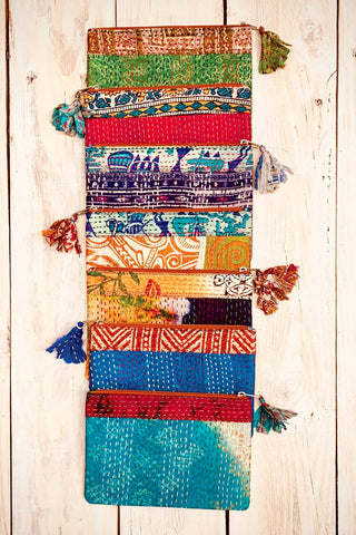 Kantha Accessory Pouch