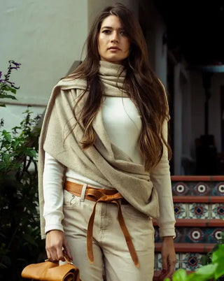 Midi Wrap Belt - Cognac