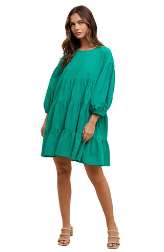 Louise Cotton Tiered Dress