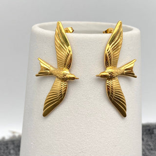 Flying Bird Stud Earrings