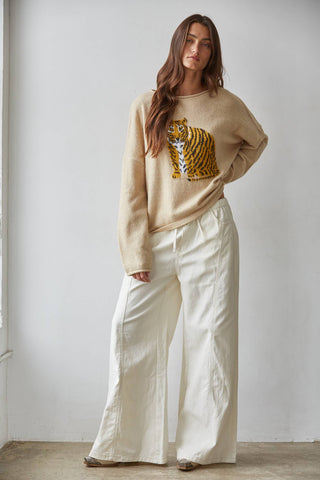 The Marmalade Tiger Graphic Sweater