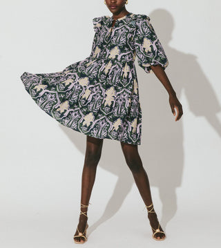 Camden Geometric Print Party Dress