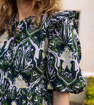 Camden Geometric Print Party Dress