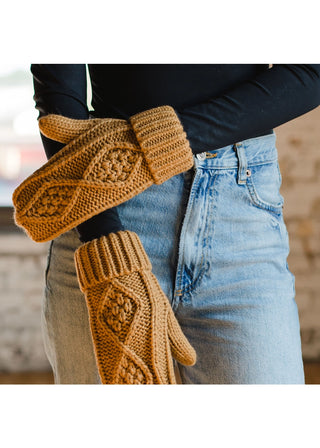 Cable Knit Mittens