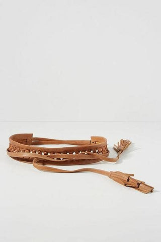 Ava Wrap Belt — Cognac