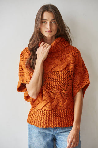 The Ember Cable Knit Turtleneck