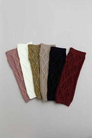 Aran Soft Knitted Arm Warmer