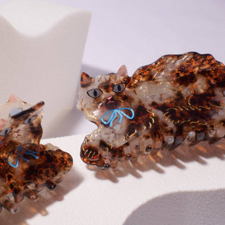 Calico Kitty Acetate Claw Clip