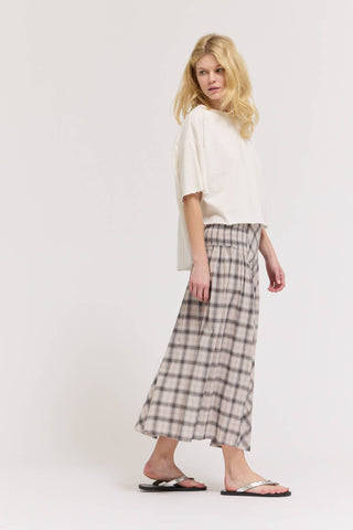 Emillee Smocked Plaid Skirt