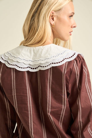 Daphne Blouse Chocolate