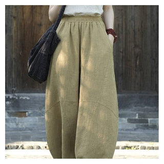 Olive Lantern Trousers