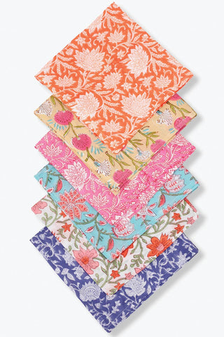 Floral Block Print Bandanas