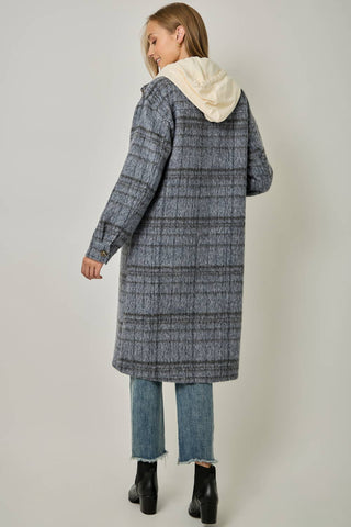 Highlands Hooded Twofer Plaid Jacket