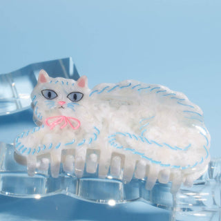 Pretty Kitty Persian Cat Acetate Claw Clip