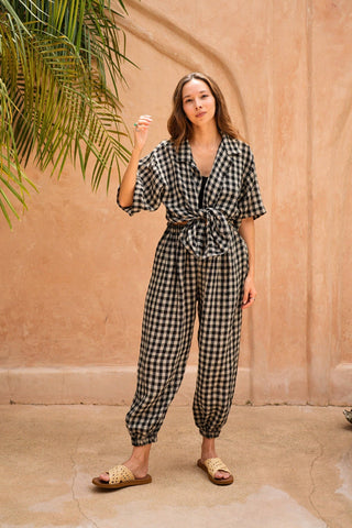 The Vanessa Linen Gingham Shirt