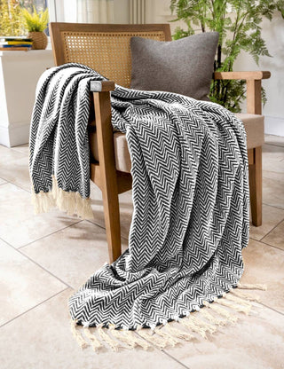 Cotton Chevron Throw