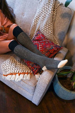 Hearth Open Knit Lounge Socks