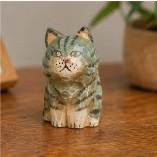 Vintage-Inspired Cat Figurine