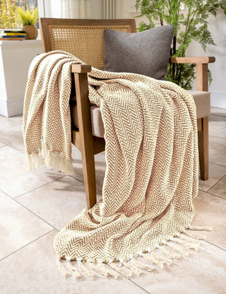 Cotton Chevron Throw