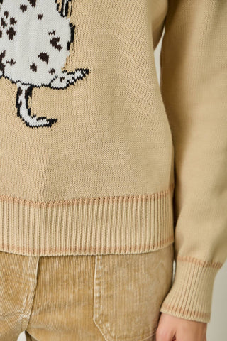 Dapper Dalmatian Scarf Dog Sweater