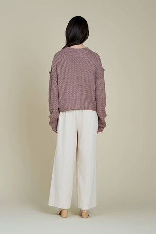 The Orchid Cable Sweater