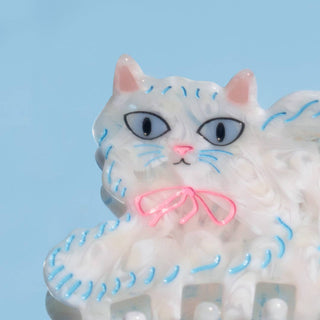 Pretty Kitty Persian Cat Acetate Claw Clip