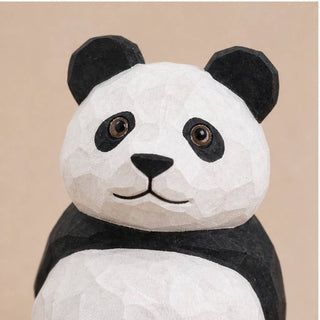 Hand-Carved Panda Phone Stand