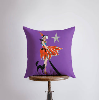 Pinup Halloween Girl Pillow — 8"