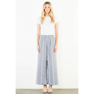 The Stripe Check Wide Leg Pant