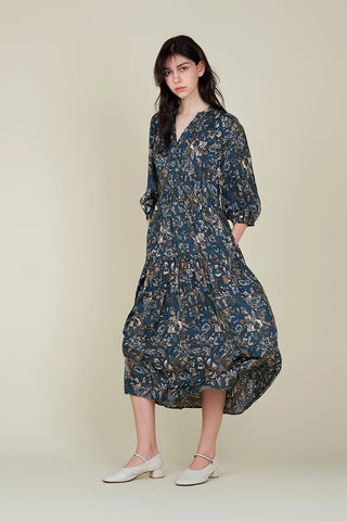 Veronica 3/4 Sleeve Midi Dress