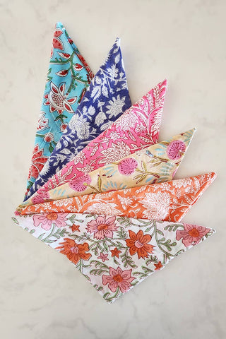 Floral Block Print Bandanas