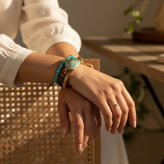 Turquoise Calming Energy Wrap Bracelet